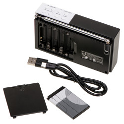 Radio digital pll fm ad 1908, 12,5 x 3 x 7 cm