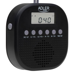 Radio fm resistente al agua ipx4 ad 1912, 9 x 9 x 2,5 cm