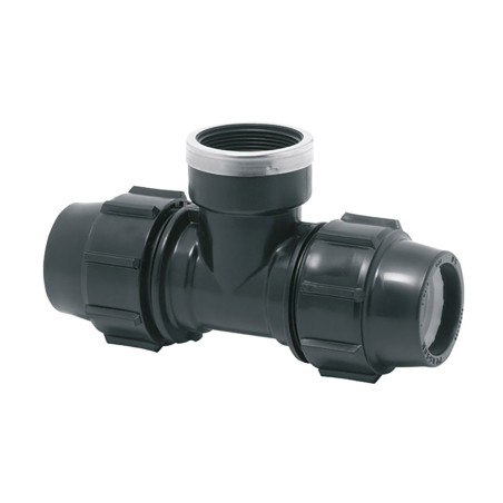 Conexión t mixta rosca hembra 32 mm x 1'' polipropileno