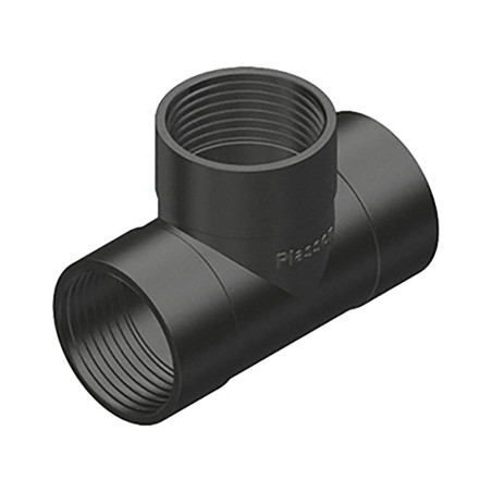 Conexión t igual rosca hembra 1" polipropileno