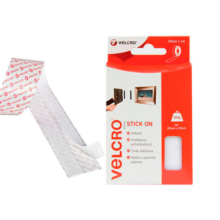 Cinta adhesiva uso general color blanco 20 mm x 1 m