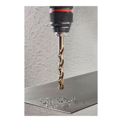 Broca para metal hss cobalto rectificada, ø3,50 x 70 mm