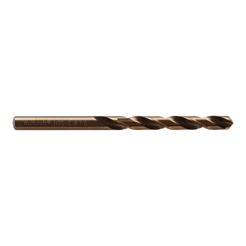 Broca para metal hss cobalto rectificada, ø7x 109 mm