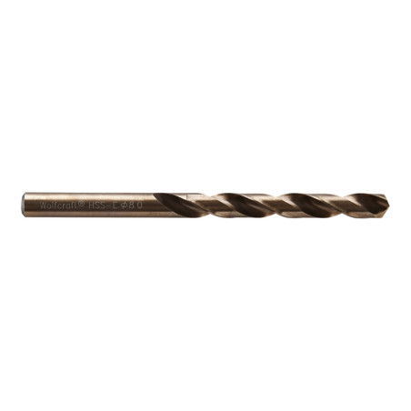 Broca para metal hss cobalto rectificada, ø8x 117 mm