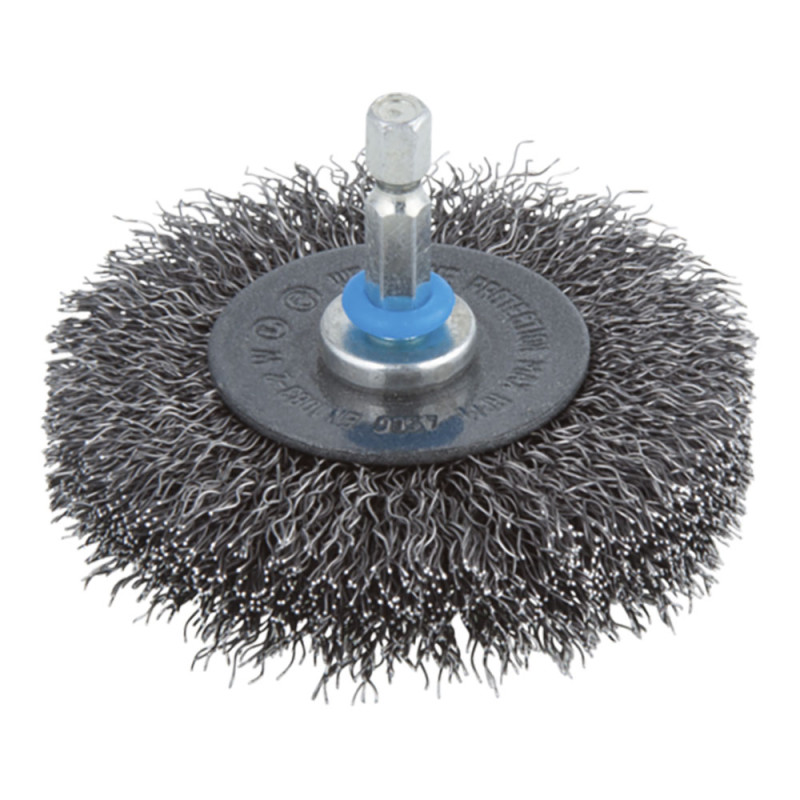 Cepillo de disco de alambre de acero ø75 x 16 mm