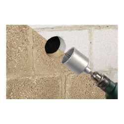 Corona de perforación recubierta de carburo de tungsteno, con adaptador, ø33 x 55 mm