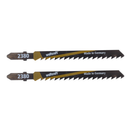 Hoja de sierra de calar hcs 100 mm vástago t madera corte basto 2 uds