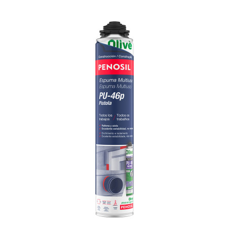 Espuma poliuretano multiuso pu-46 pistola 750 ml