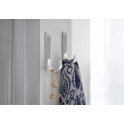 Colgador adhesivo atlas blanco