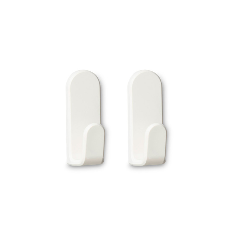 Colgador adhesivo taga blanco, 2 uds