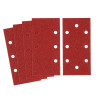 Hojas de lija perforadas de ajuste rápido 80 g 93 x 190 mm - 5 uds