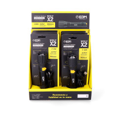 Linterna led táctica wolf x2 recargable 1500 lm / 450 lm, ip67, ø4,0 x 17,8 cm