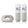 Teléfono duo inalámbrico xl4902s blanco y gris