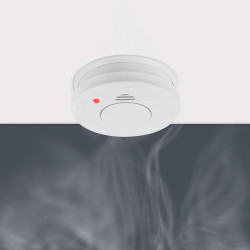 Detector de humo rm250, blanco, ø10,5 x 3,5 cm