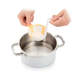Utensilio para huevos escalfados presto