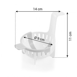 Utensilio para huevos escalfados presto