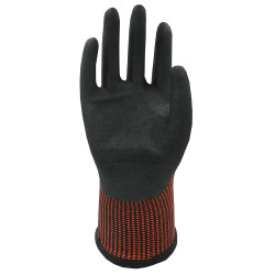 Guante nailon, palma recubierta nitrilo, t-07