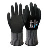 Guante nailon y spandex, palma doble recubrimiento nitrilo, talla 08