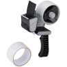 Dispensador cinta de embalaje + 2 rollos 48 mm x 15 m
