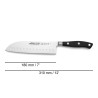 Cuchillo santoku con alveolos serie riviera 180 mm