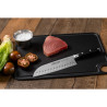Cuchillo santoku con alveolos serie riviera 180 mm