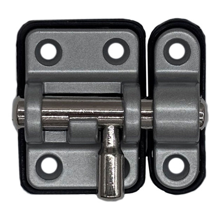 Pasador reforzado base plástica 20 mm cromo mate