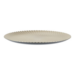 Plato decoración polipropileno champán ø33 x 1,5 cm