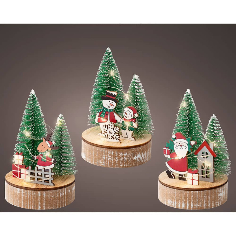 Figura decorativa motivos navideños con led, modelos surtidos