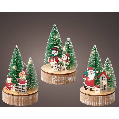 Figura decorativa motivos navideños con led, modelos surtidos