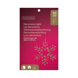 Copo de nieve luz led decorativa interior 38 x 38 cm