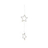 Cortina de led con estrellas para exterior color plateado