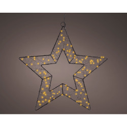 Figura microled estrella metal exterior ø38 cm