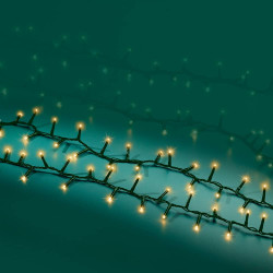 Guirnalda multifunción, uso exterior, led compact, oro suave, cable verde, 750 leds, 21 m