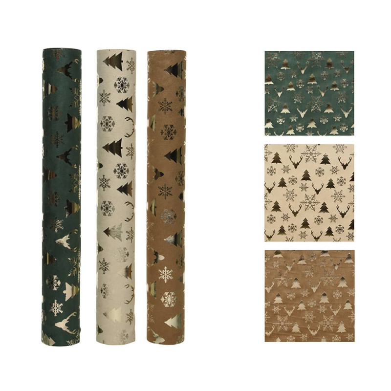 Tela decorativa de poliéster rectangular 35 x 0,5 x 200 cm, colores surtidos