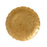 Plato decoración polipropileno dorado ø33 x 1,50 cm