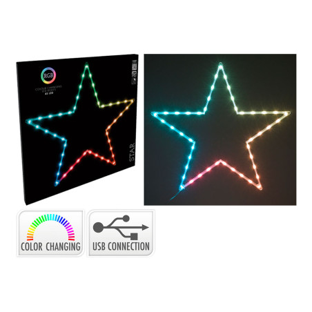 Estrella rgb 45 led