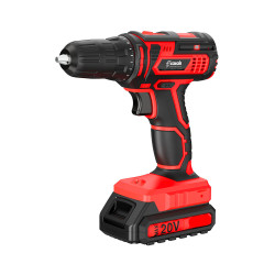 Kit taladro percutor 20 v con accesorios, con 2 baterías y cargador