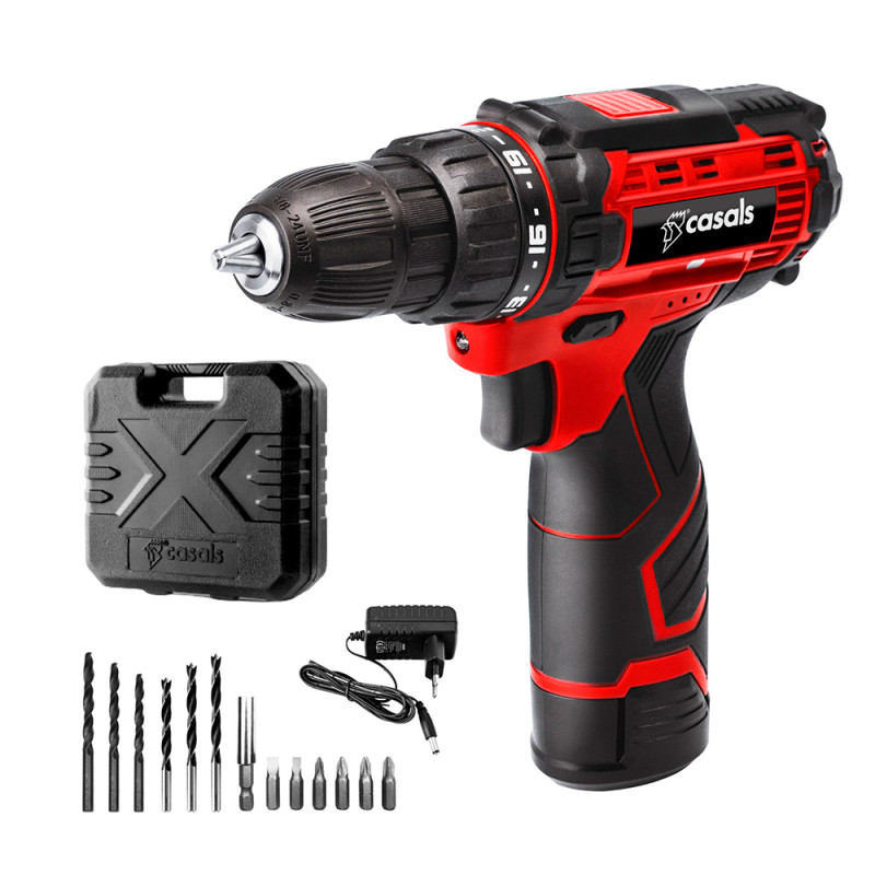 Taladro atornillador 12 v csc1205bc con maletin y accesorios