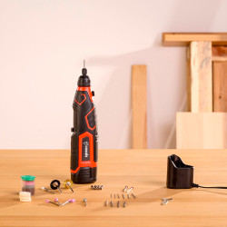 Kit multiherramienta rotativa cmg1205bc 12 v con batería y cargador