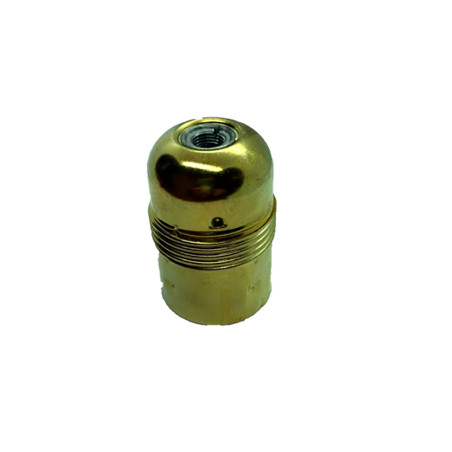 Portalámparas metálico latonado vintage e27