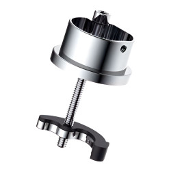 Grifo monomando de cocina caño alto plateado cepillado serie trazo