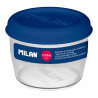 Fiambrera de tritán hermética redonda 0,5 l nata® 624 azul