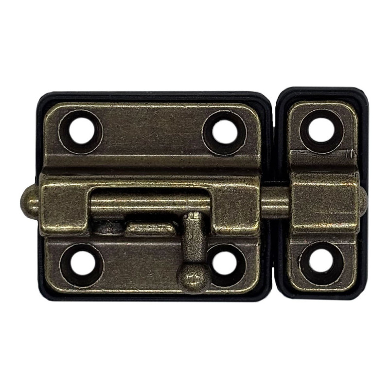 Pasador cerrojo base plástica 35 mm cuero