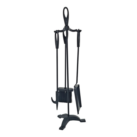 Kit de chimenea color forja 3 piezas 19 x 68,5 cm