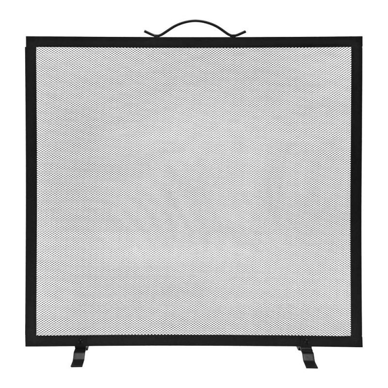 Rejilla salvachispas cuadrada color negro 60 x 0,5 x 60 cm