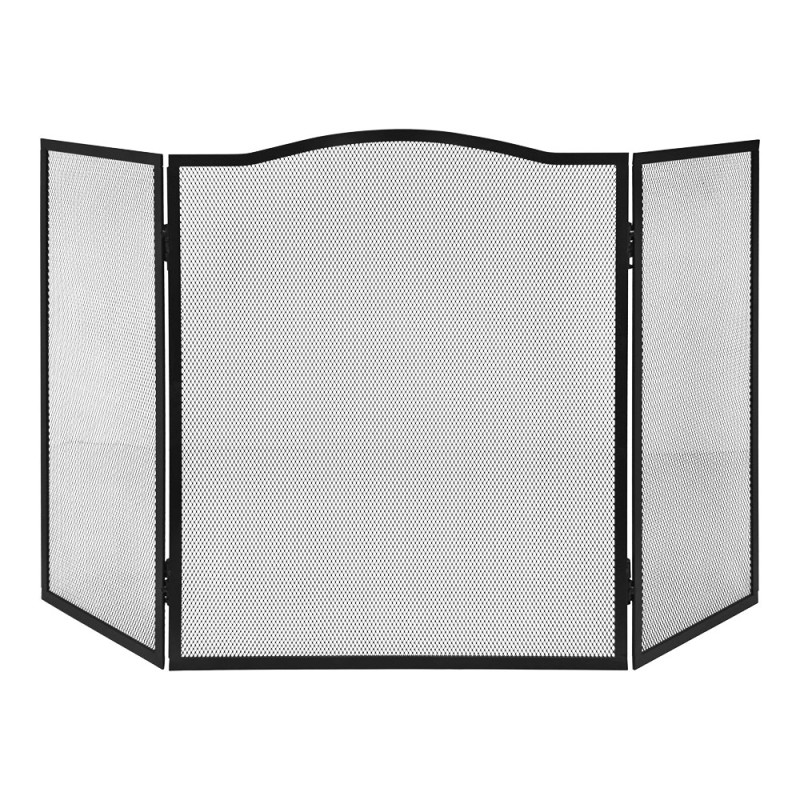 Rejilla salvachispas plegable color negro 101 x 0,5 x 61 cm