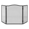 Rejilla salvachispas plegable color negro 101 x 0,5 x 61 cm