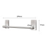 Command barra toallero, níquel satinado, 299 x 77 x 47 mm, 1 ud + 4 tiras, máx 1,3 kg