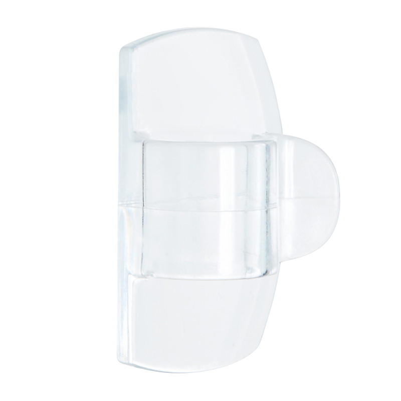 Clips redondos para cables, tranparentes, 19 x 32 x 13 mm, 4 uds + 5 tiras, 17017clr