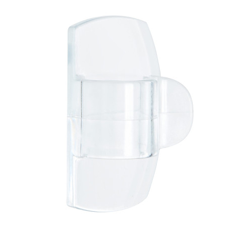 Clips redondos para cables, tranparentes, 19 x 32 x 13 mm, 4 uds + 5 tiras, 17017clr